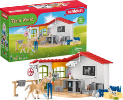 Schleich FARM WORLD - Speelfigurenset Dierenarts Praktijk - 27 Onderdelen - Geschikt vanaf 3 jaar