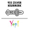 Yep! oorhangers - vlinder brisur haak - 925 zilver - roze parelmoer