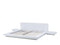 ZEN - Futon tweepersoonsbed - Wit - 160 x 200 cm - MDF