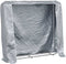 vidaXL - Haardhoutrek - met - regenhoes - 150x25x150 - cm - gegalvaniseerd - staal