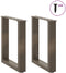 vidaXL - Salontafelpoten - 2 - st - U-vormig - 38x(42-43) - cm - staal - naturel