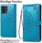 iMoshion Hoesje Geschikt voor Motorola Moto G72 Hoesje Met Pasjeshouder - iMoshion Mandala Bookcase - Turquoise