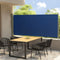 vidaXL - Tuinscherm - uittrekbaar - 140x300 - cm - blauw
