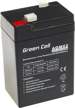 Green Cell AGM02 - Accu VRLA AGM - 6V 4.5Ah (4500mAh) - 740g