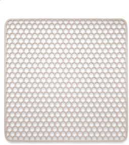 Bodo® Gootsteenmat - Siliconen - Antislip - Beige - 34,5 x 34,5 cm