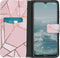 iMoshion Hoesje Geschikt voor Nokia G20 / G10 Hoesje Met Pasjeshouder - iMoshion Design Softcase Bookcase - Goud / Roze / Pink Graphic