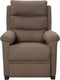 vidaXL Fauteuil verstelbaar stof taupe