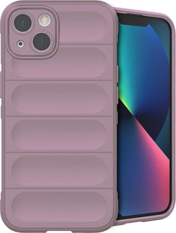 iMoshion Hoesje Geschikt voor iPhone 13 Hoesje Siliconen - iMoshion EasyGrip Backcover - Paars