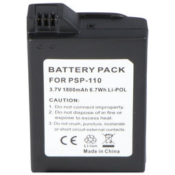 Li-Ion battery - 1800mAh (3.7V) - for game consoles such as Sony PSP-110, PSP-280G