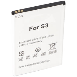 Li-Ion battery - 3000mAh (3.8V) for mobile phones, smartphones, telephones such as JY-S3
