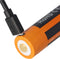 Li-ionbatterij 18650, 3500 mAh beveiligd met USB-oplaadfunctie, 70x18,6 mm, met AccuSafe