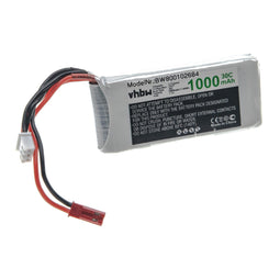 Li-polymer battery - 1000mAh (7.4V) - for model making