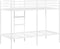 vidaXL - Stapelbed - zonder - matras - 90x200 - cm - staal - wit