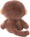 Nici aap Hobson pluche knuffel - bruin - 15 cm