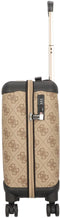 Guess Berta 18 - Dames Reiskoffer - 4 Wielen - Latte Logo Brown
