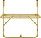 vidaXL - Balkontafel - 60x40 - cm - staal - goudkleurig