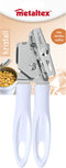 Metaltex Blikopener Kristall - Chroom - 20cm - Wit