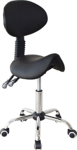 Zadelkruk - Ergonomisch kantelbaar - Zwart - Hoogte verstelbaar
