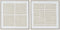 Schilderij Home ESPRIT Wit Beige Scandinavisch 83 x 4,5 x 83 cm (2 Stuks)