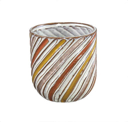 PTMD Bloempot Kelci - 13x13x14 cm - Keramiek - Rood