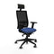 Bureaustoel met hoofdsteun Piqueras y Crespo 2D066G1 Marineblauw