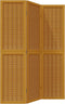 vidaXL - Kamerscherm - met - 3 - panelen - massief - paulowniahout - bruin