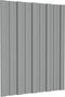 vidaXL - Dakpanelen - 12 - st - 60x45 - cm - gegalvaniseerd - staal - grijs