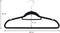 Infinity Goods 50 - Kledinghangers - Fluweel - Anti-Slip - Zwart