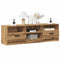 vidaXL - Tv-meubel - 150x33,5x45 - cm - bewerkt - hout - artisanaal - eikenkleur