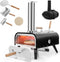 COAST draagbare pizzaoven voor buiten, roestvrijstalen pizzaoven met pizzasteen, pizzaschep,