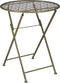 Mica Decorations Tierra Bistrotafel - H70 x Ø60 cm - Metaal - Donkergroen