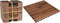 Pro Garden - Terrastegels - Hardhouten kliktegels 30x30 cm - Bruin (set van 9)