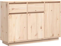 vidaXL - Dressoir - 110x34x75 - cm - massief - grenenhout