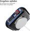 imoshion Screenprotector - Geschikt voor Apple Watch Series 7 / 8 / 9 - 41mm - Full Cover Hard Case / Beschermend Hoesje - Donkerblauw