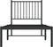 vidaXL - Bedframe - met - hoofdbord - metaal - zwart - 75x190 - cm