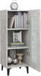 vidaXL - Dressoir - 34,5x34x90 - cm - bewerkt - hout - betongrijs