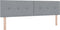 vidaXL - Hoofdbord - met - Knopen - Lichtgrijs - 180 - cm - Stof