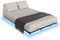 Juskys Palamos - Metalen Bed - 140 x 200 cm - LED-verlichting - Zwart