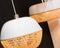GOOD&MOJO Hanglamp Mekong - Wit/Bamboe - Rond - Ø40cm - Scandinavisch,Bohemian - Hanglampen Eetkamer, Slaapkamer, Woonkamer