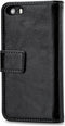 Mobilize Classic Gelly BookCase - Apple iPhone 5/5S/SE - Ruimte voor 2 pasjes - Zwart