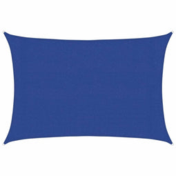 vidaXL - Zonnezeil - 160 - g/m² - rechthoekig - 3x4 - m - HDPE - blauw