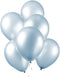 Licht blauwe ballonnen metallic | 10 stuks