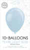 Licht blauwe ballonnen metallic | 10 stuks