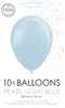 Licht blauwe ballonnen metallic | 10 stuks