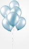 Licht blauwe ballonnen metallic | 10 stuks