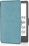 Lichtgewicht Hoesje Geschikt voor Kobo Clara 2E Slimfit Sleepcover - Book Case Hoes Cover - Aqua Blauw - ereader hoesje - cover