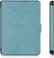 Lichtgewicht Hoesje Geschikt voor Kobo Clara 2E Slimfit Sleepcover - Book Case Hoes Cover - Aqua Blauw - ereader hoesje - cover