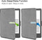 Lichtgewicht Hoesje Geschikt voor Kobo Clara 2E Slimfit Sleepcover - Book Case Hoes Cover - Grijs - ereader hoesje - cover