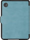 Lichtgewicht Hoesje Geschikt voor Kobo Clara 2E Slimfit Sleepcover - Book Case Hoes Cover - Aqua Blauw - ereader hoesje - cover