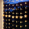 Lichtgordijn met sterren voor buiten - 80 LEDs - Warm wit - 1 meter - Kerstverlichting